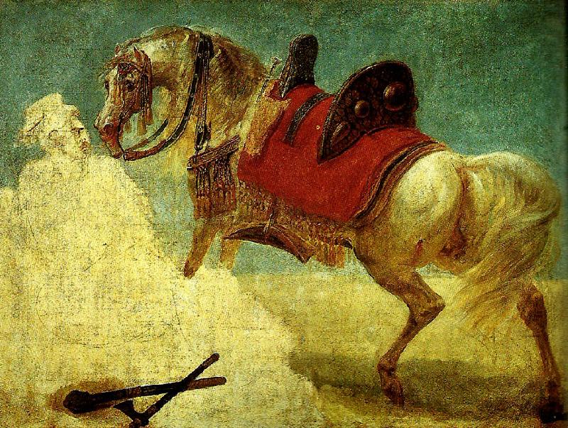 Baron Antoine-Jean Gros cheval arabe oil painting image